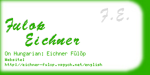 fulop eichner business card